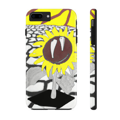 "Un girasol que se marchita en un campo reseco" - The Alien Tough Phone Cases