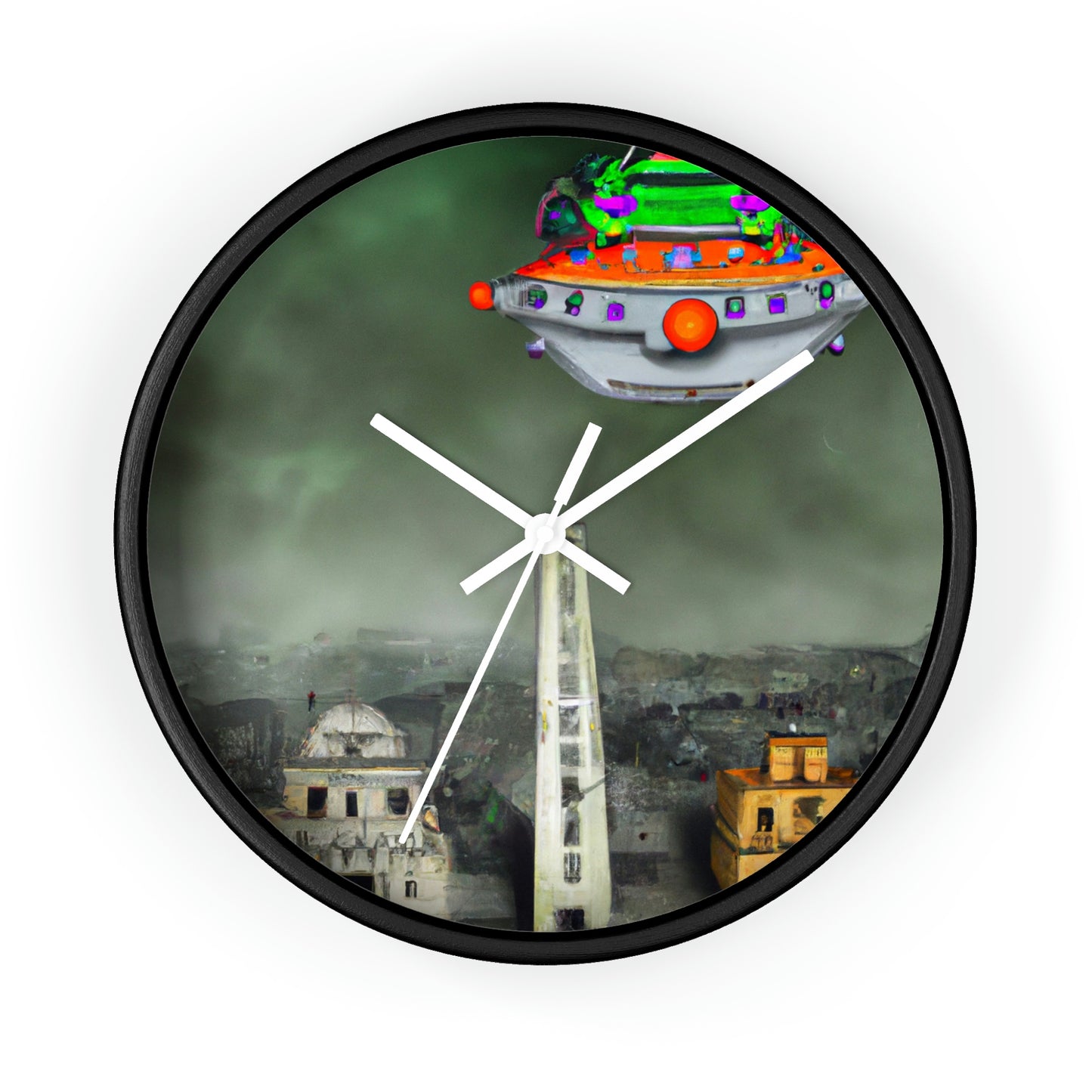 "Acertijo en las ruinas" - El reloj de pared alienígena