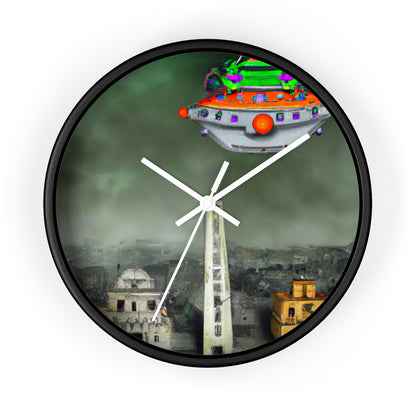 "Conundrum in the Ruins" - The Alien Wall Clock