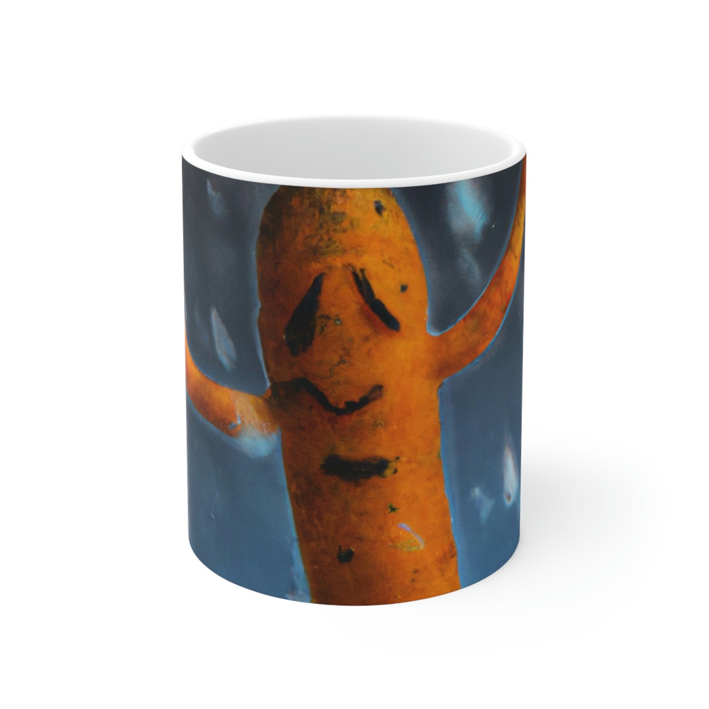 "Jubilant Jig in the Rain" - The Alien Ceramic Mug 11 oz