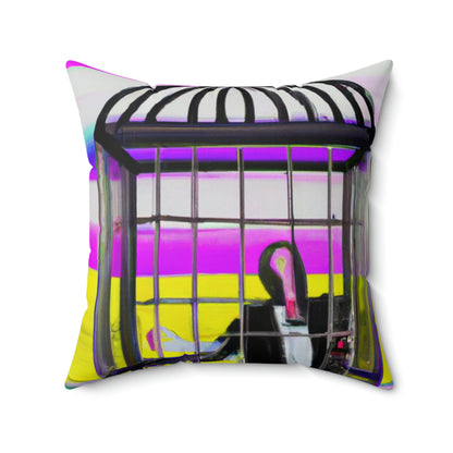 "A Prison of Brilliant Colors" - The Alien Square Pillow