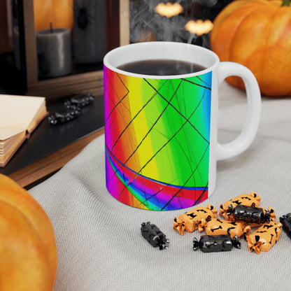 "A Spinnerette's Prismatic Web" - The Alien Ceramic Mug 11 oz