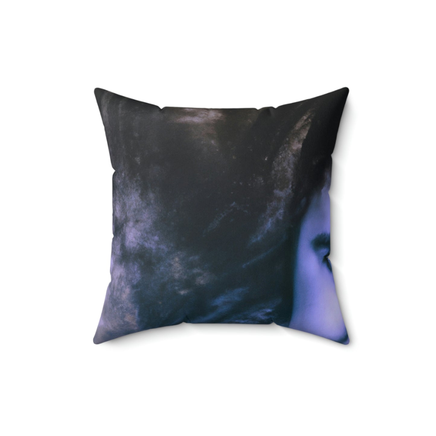 Through the Misty Veil - The Alien Square Pillow