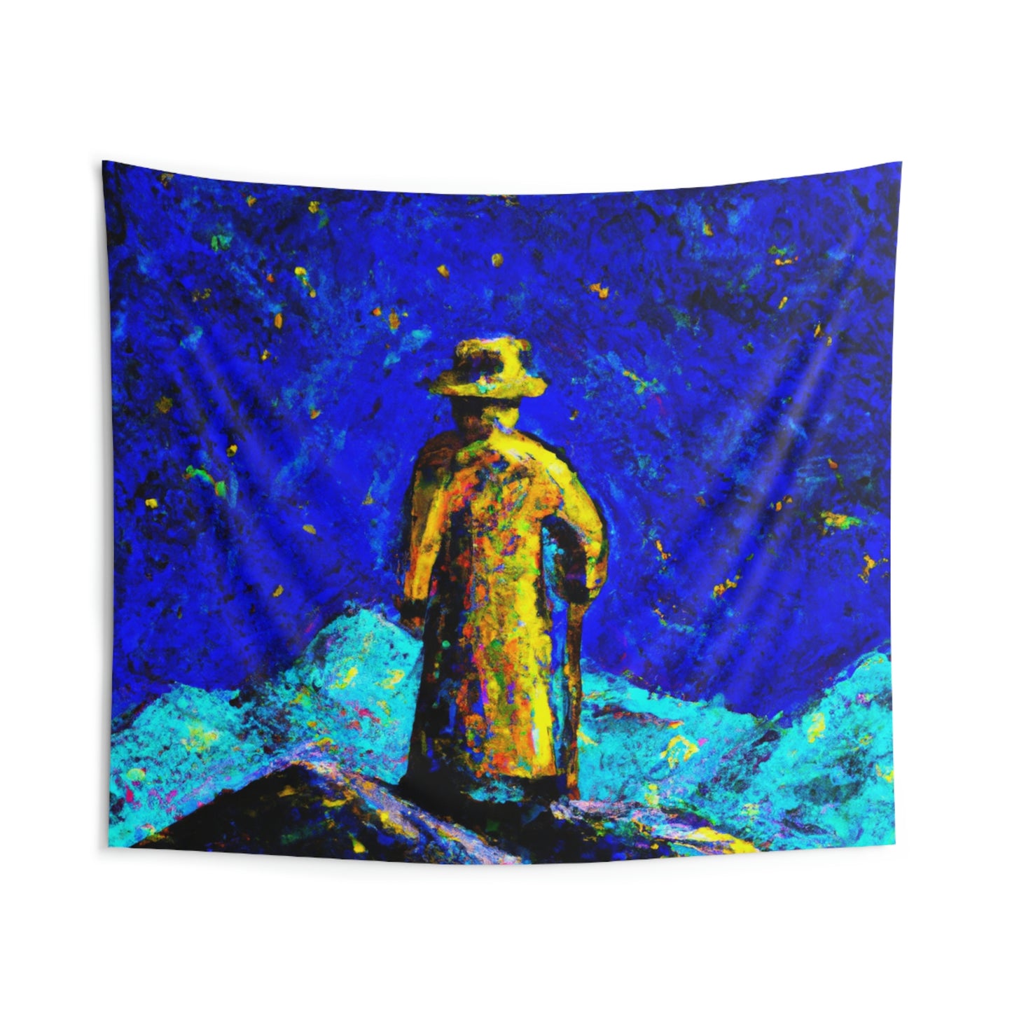 "Lone Mage on the Frozen Summit" - The Alien Wall Tapestries