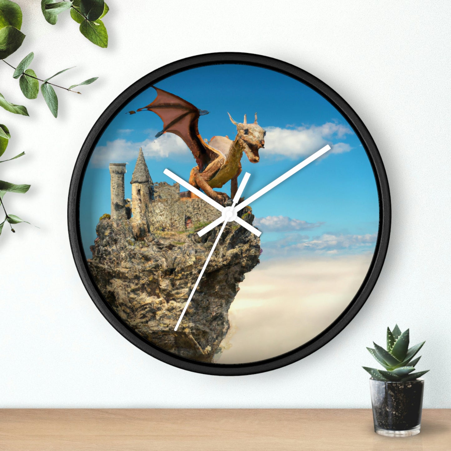 "Trono del dragón de los antiguos" - El reloj de pared alienígena