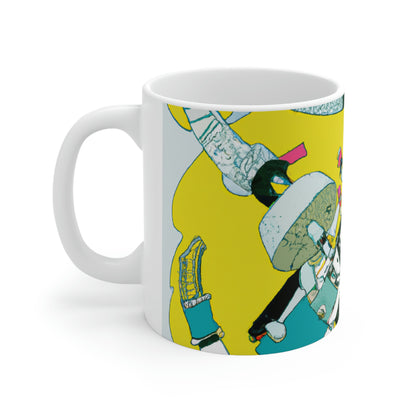 Robotic Rebellion: A Battle for Power. - The Alien Ceramic Mug 11 oz