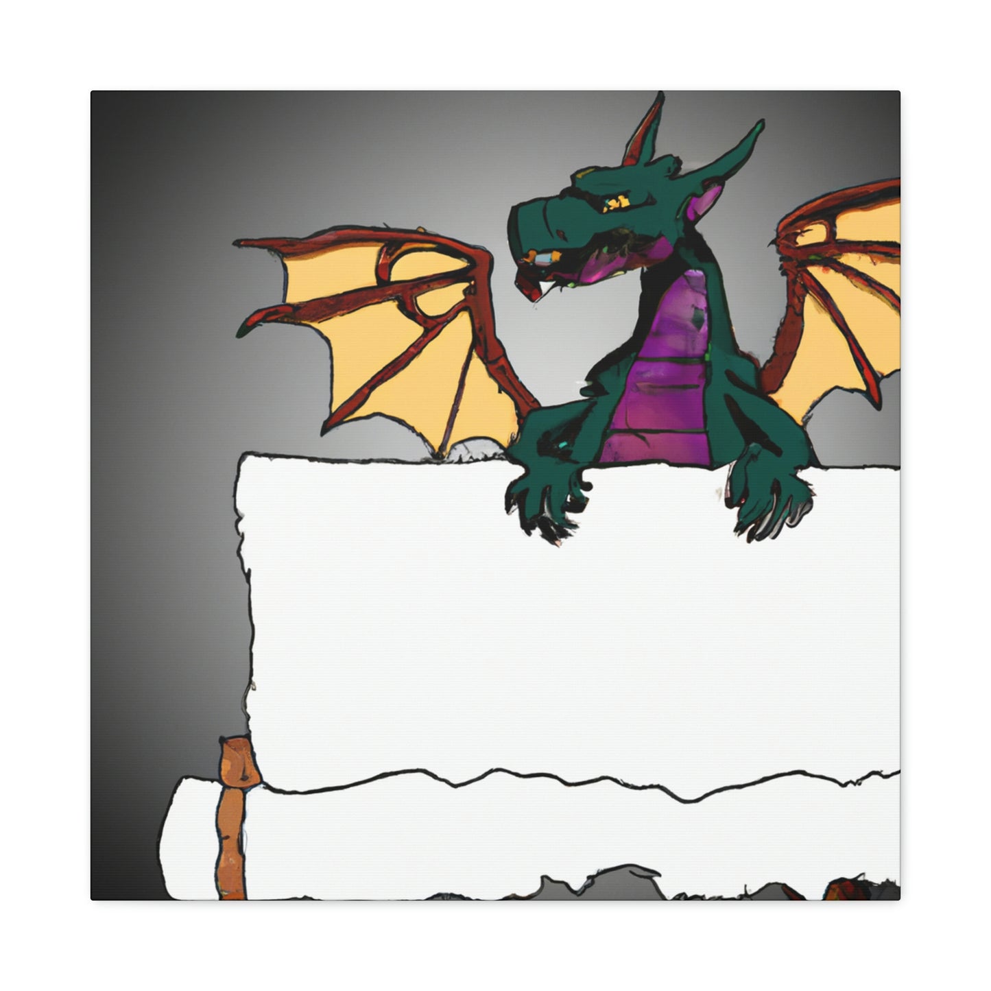 "Dragon's Secret Message" - The Alien Canva