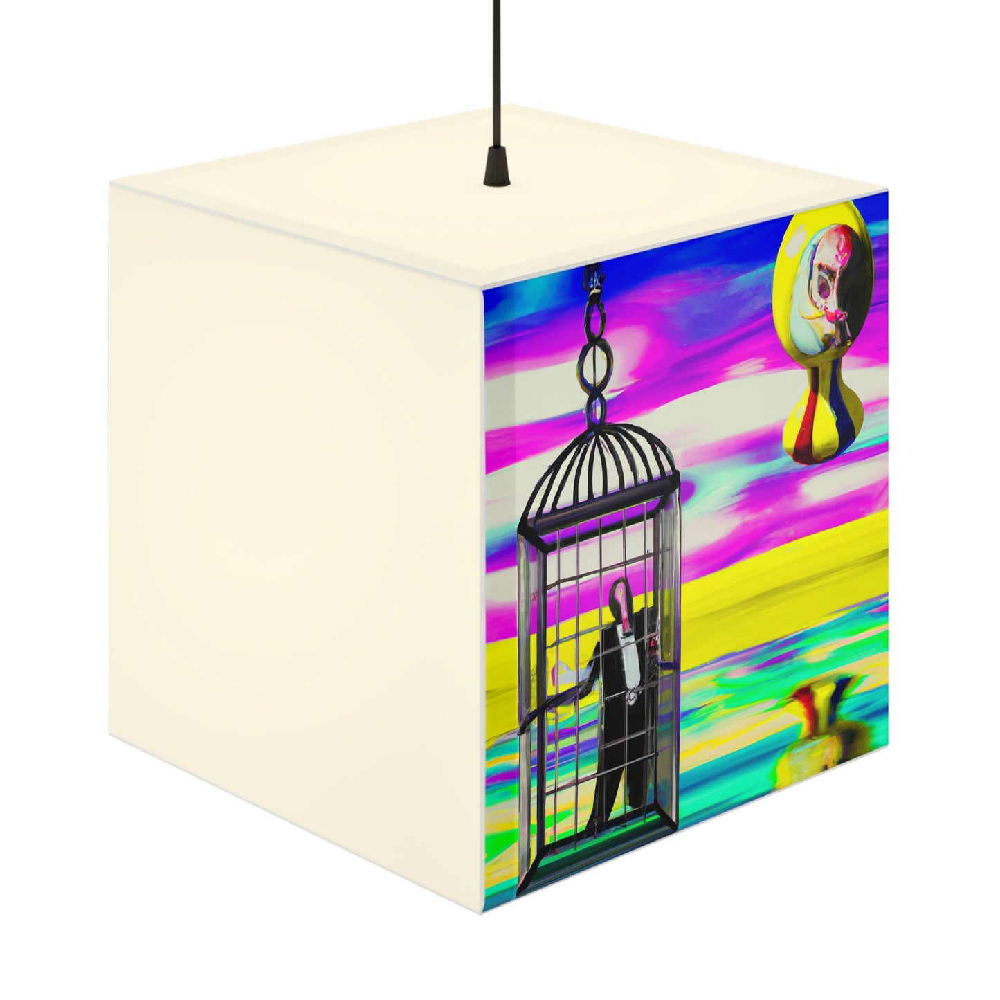 "Una prisión de colores brillantes" - La lámpara Alien Light Cube