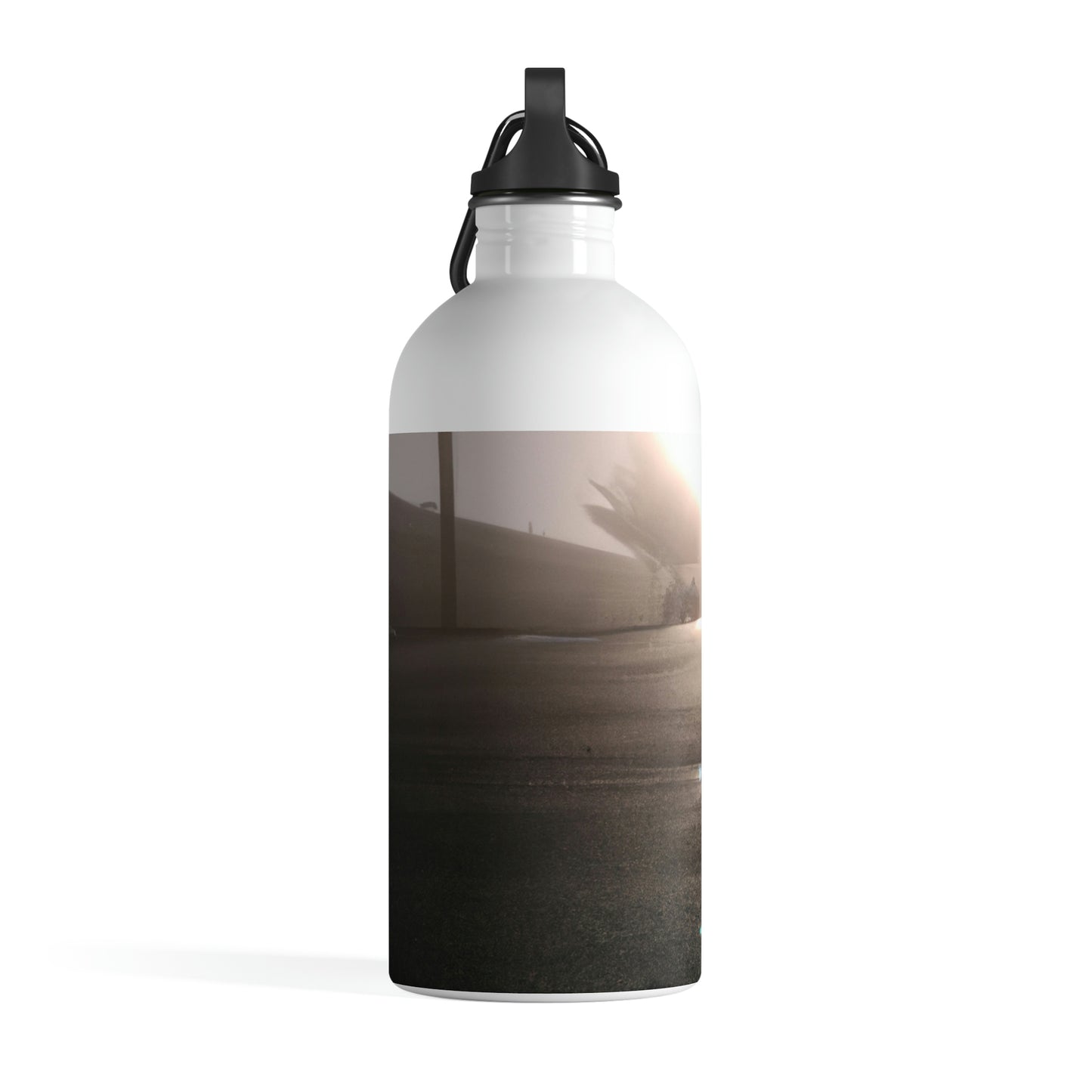 "A Gleaming Dawn in a Misty City". - The Alien Stainless Steel Water Bottle