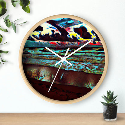 "Dusk at Sea: A Tempestuous Gathering" - El reloj de pared alienígena