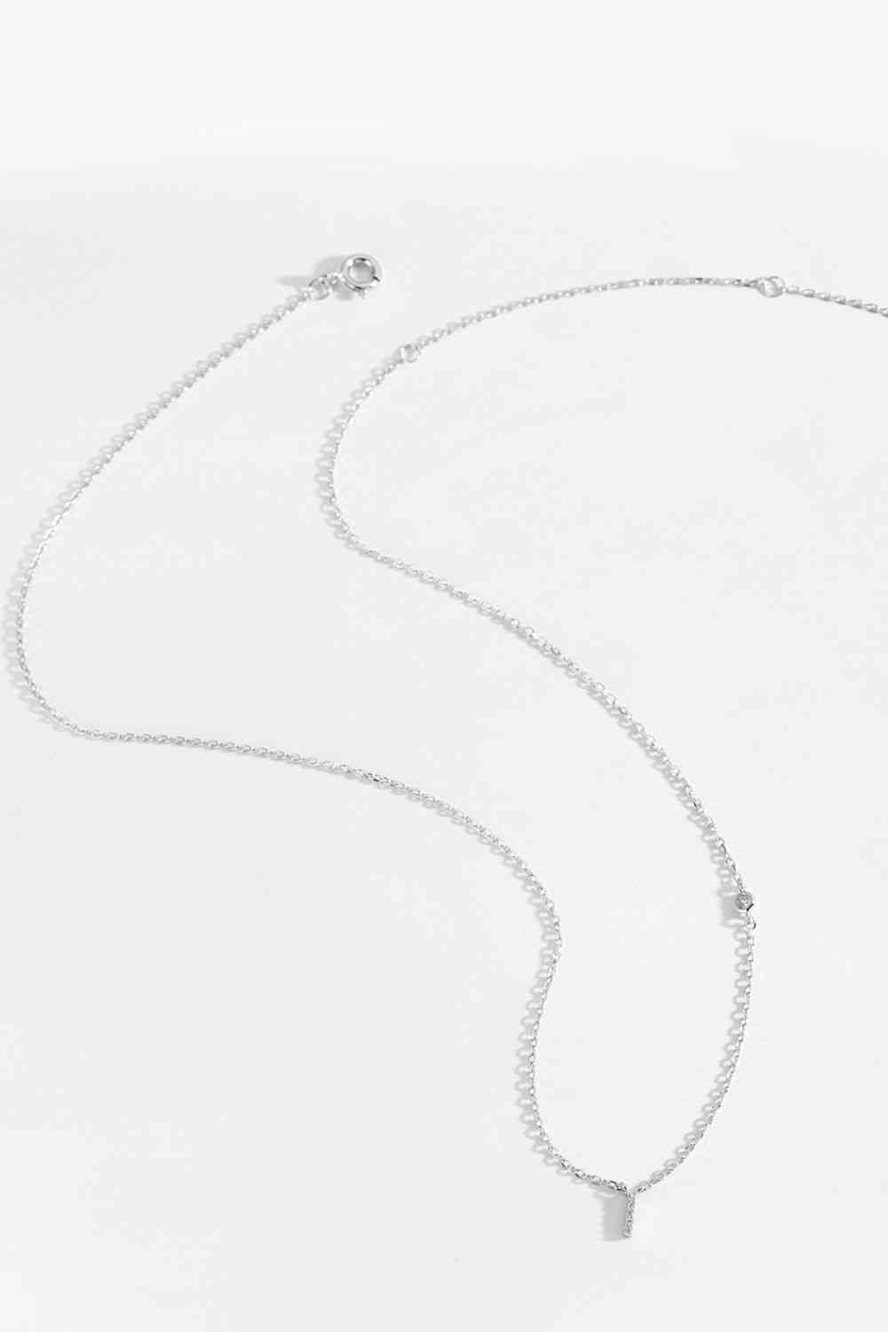 G bis K Halskette aus 925er Sterlingsilber mit Zirkon