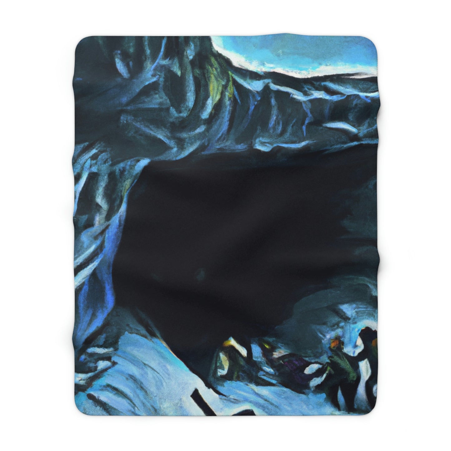 "Escape from the Icy Depths" - The Alien Sherpa Fleece Blanket