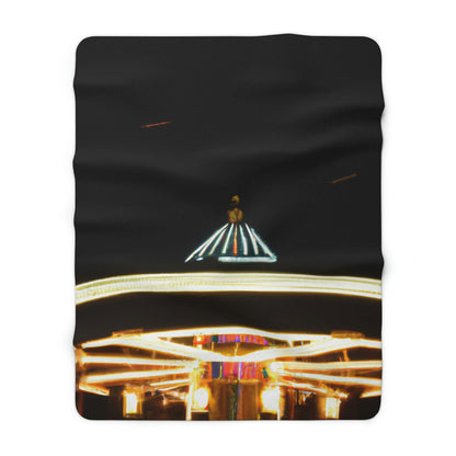 "Carousel Nights: A Glimmer of Starlight" - The Alien Sherpa Fleece Blanket