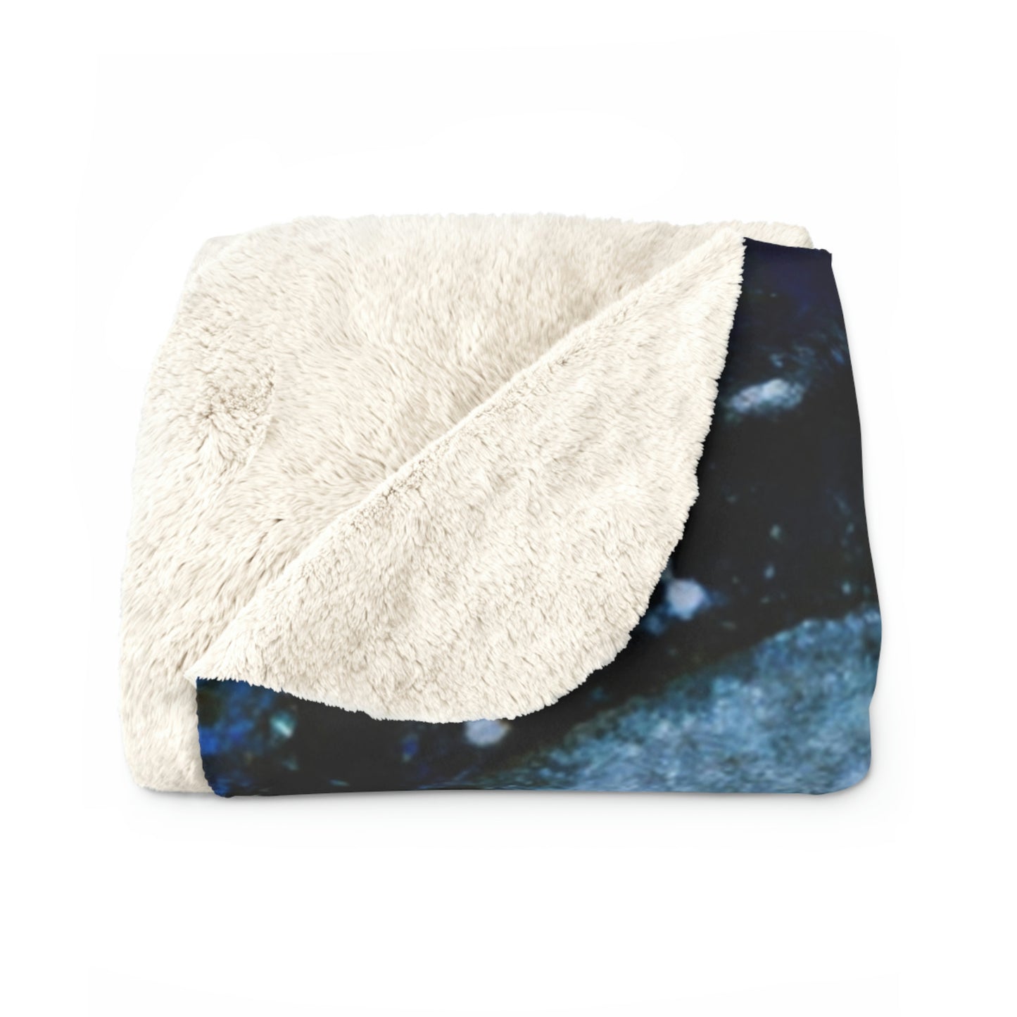 "Frosted Moonlight Dragon" - The Alien Sherpa Fleece Blanket