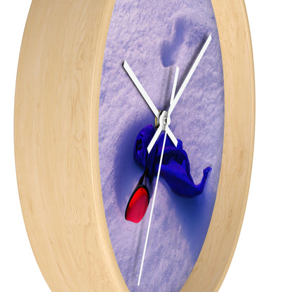 "Buried in the Snow: A Vivid Memory" - The Alien Wall Clock