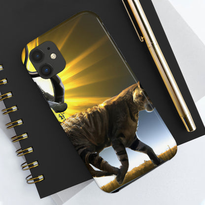 "A Purrfect Sunbeam Moment" - Die Alien Tough Phone Cases