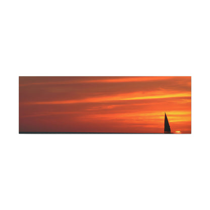 "Serene Sails: A Peaceful Sunset" - The Alien Canva