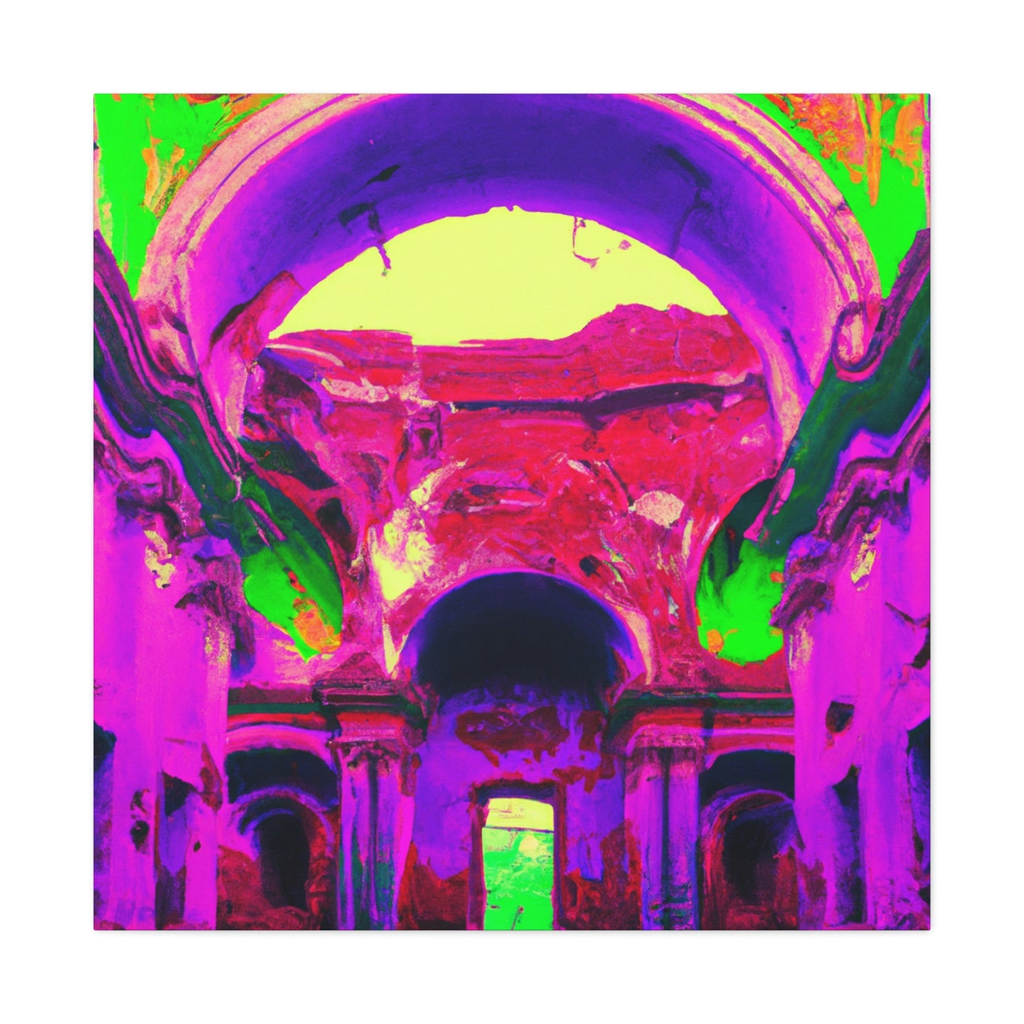 Locura mística: colores locos en la catedral olvidada - The Alien Canva