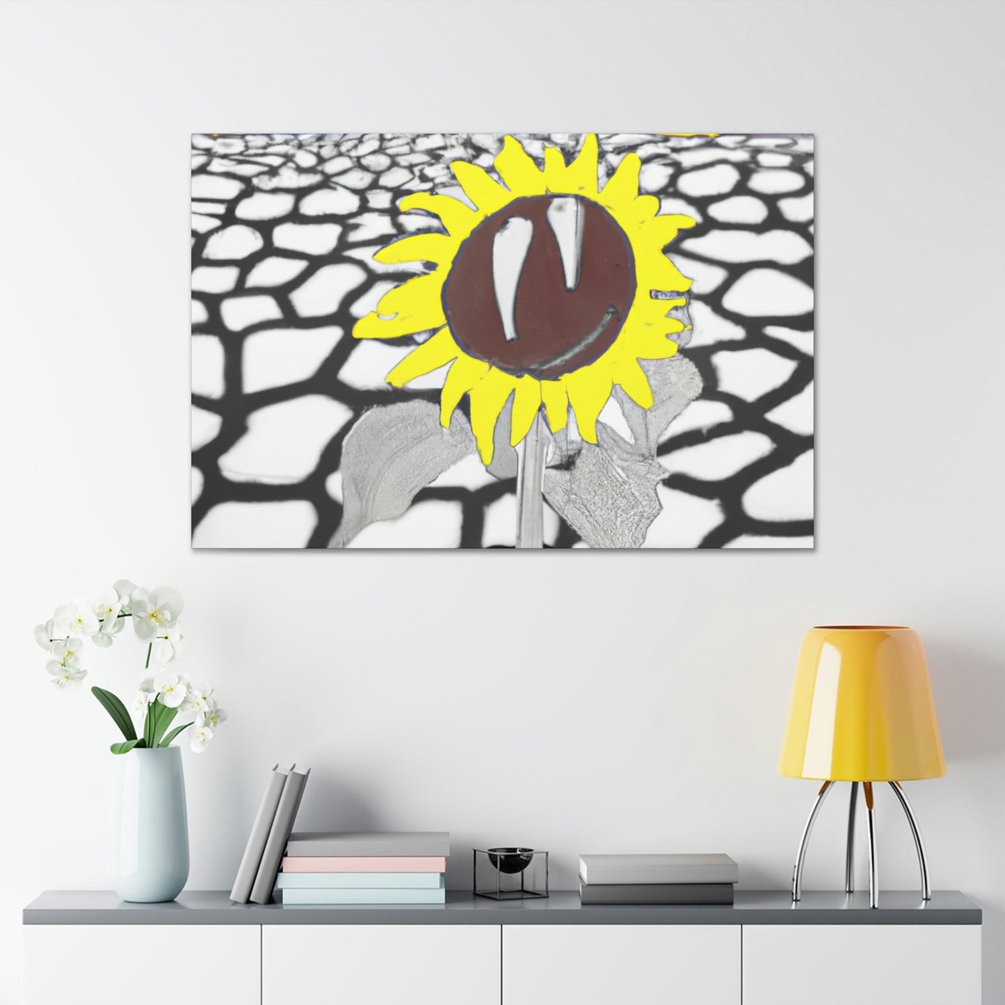 "Un girasol que se marchita en un campo reseco" - The Alien Canva