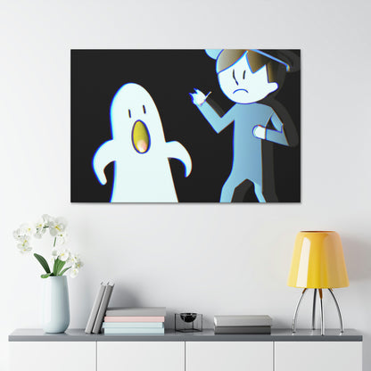 "The Odd Couple: A Shy Night Watchman and a Loud Ghost" - The Alien Canva