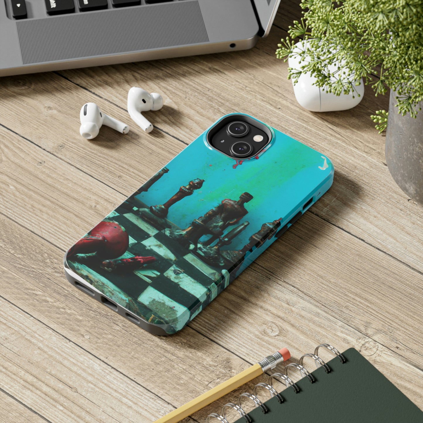 "Ein vergessenes Schachspiel: Bereit für ein neues Match" - Die Alien Tough Phone Cases