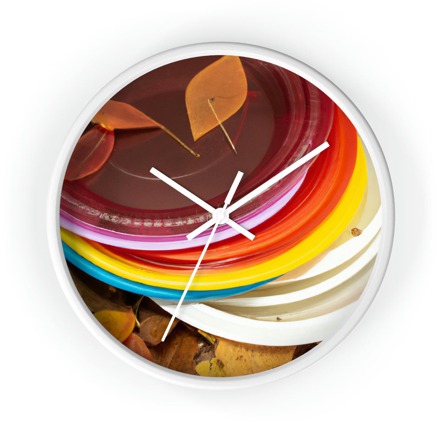 "Autumn Splendor Plates" - The Alien Wall Clock