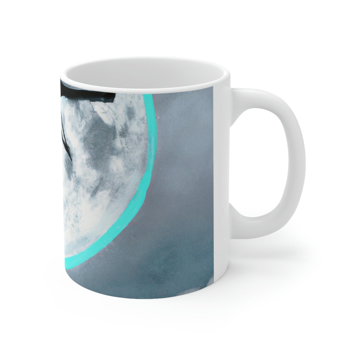 "Lunar Plunge" - Taza de cerámica Alien 11 oz