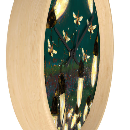 Twinkling Fireflies in the Evening Sky - The Alien Wall Clock