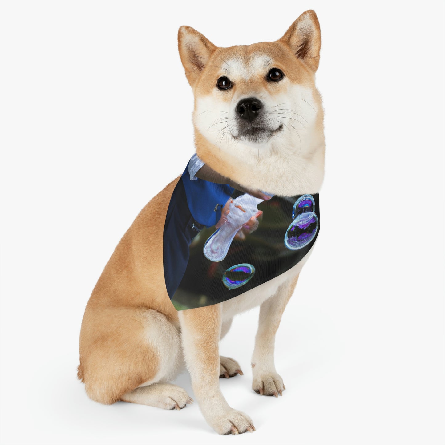 "Gathering Spirits in the Meadow" - The Alien Pet Bandana Collar