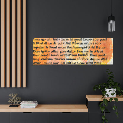 "Poetic Inspiration: An Artistic Expression" - Canvas