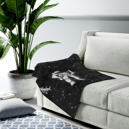 "A Celestial Sea Dance" - The Alien Velveteen Plush Blanket