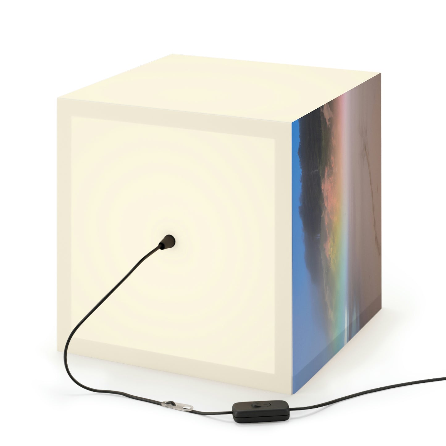 "A Painted Reflection of Solitude" - The Alien Light Cube Lamp