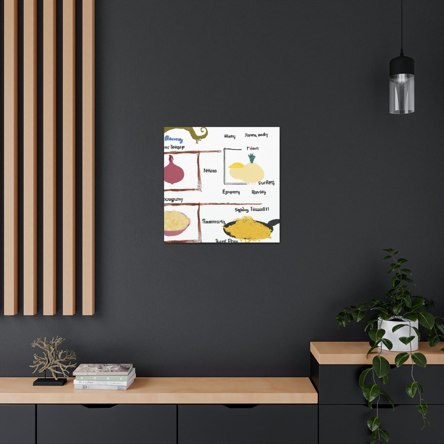 "Culinary Inspiration: Symbolizing Traditional Recipes in Art" - Canvas