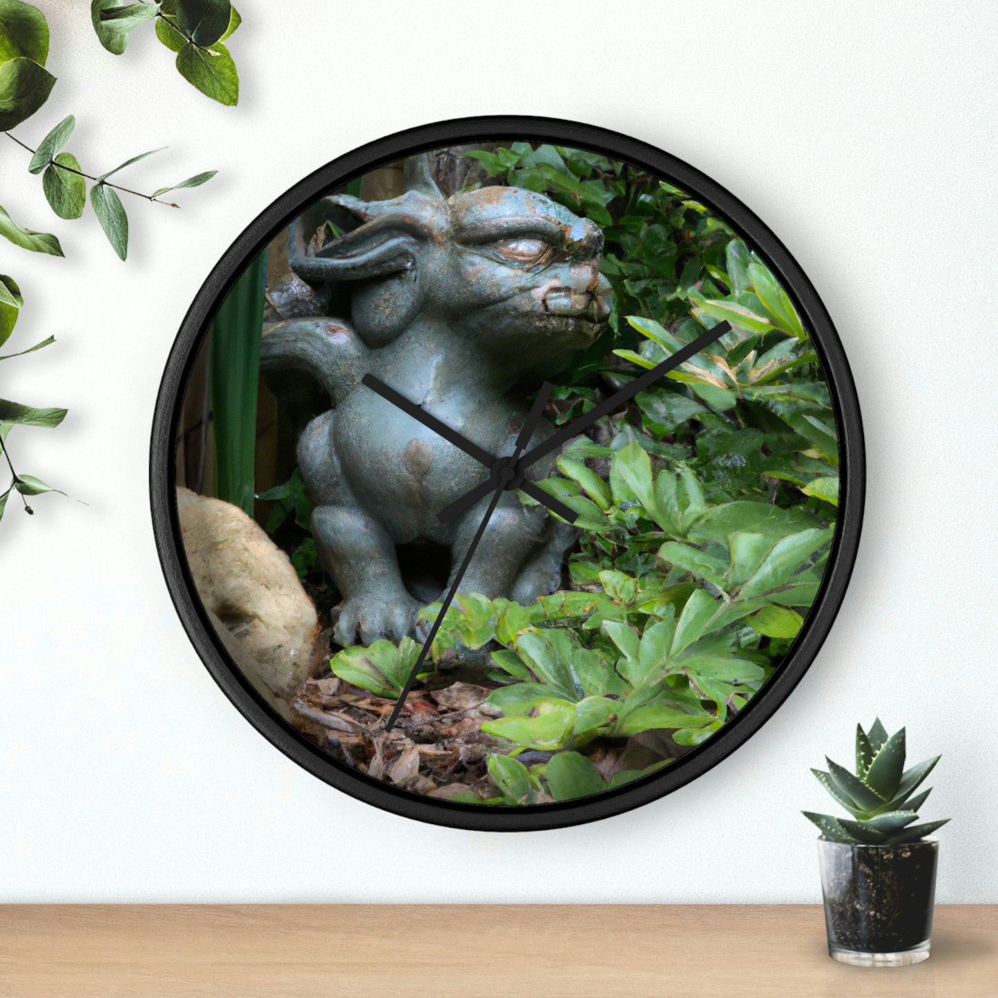 "Guardian of the Secret Garden" - The Alien Wall Clock