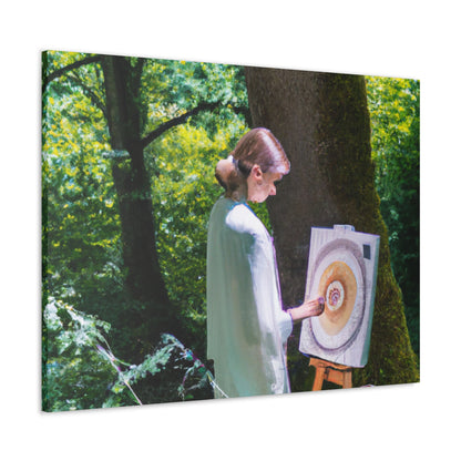 "Enchantment in Oil: A Young Artist's Vision of a Magical Forest" - The Alien Canva