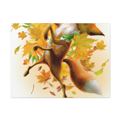 "Autumnal Adventure: A Fox's Mischief" - The Alien Canva