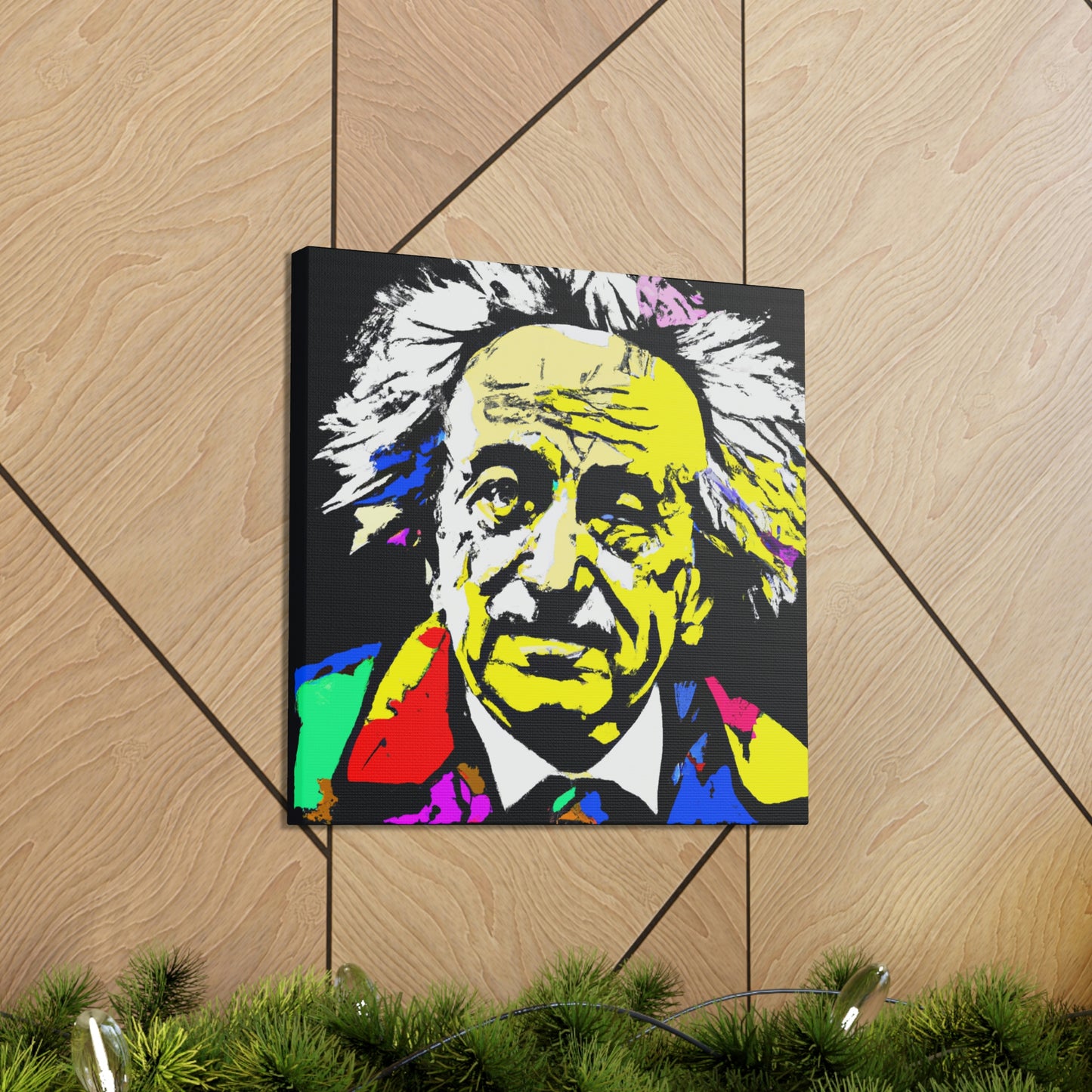 "Albert Einstein: un retrato de arte pop" - The Alien Canva