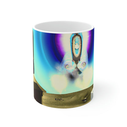 'A Strange New World: The Time Travellers' Journey' - Taza de cerámica The Alien 11 oz