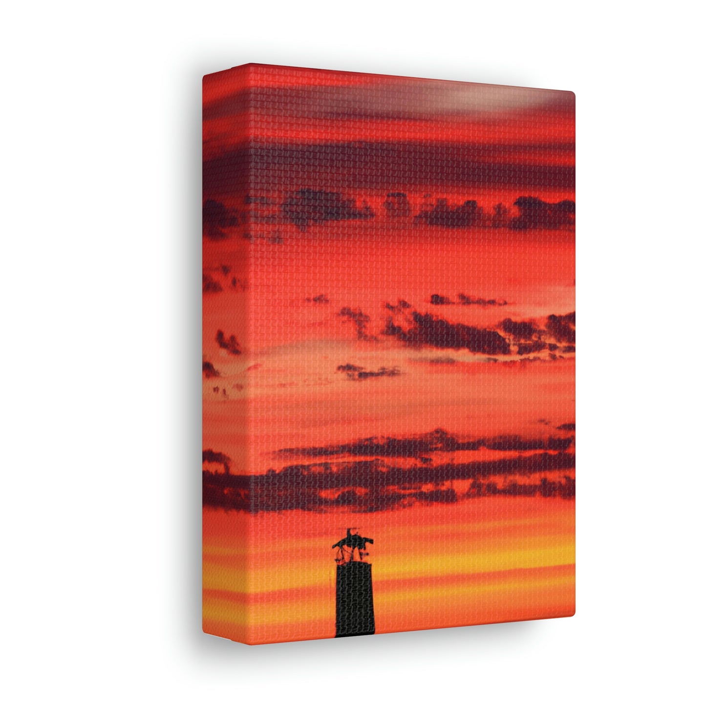 "Faro solitario en llamas" - The Alien Canva