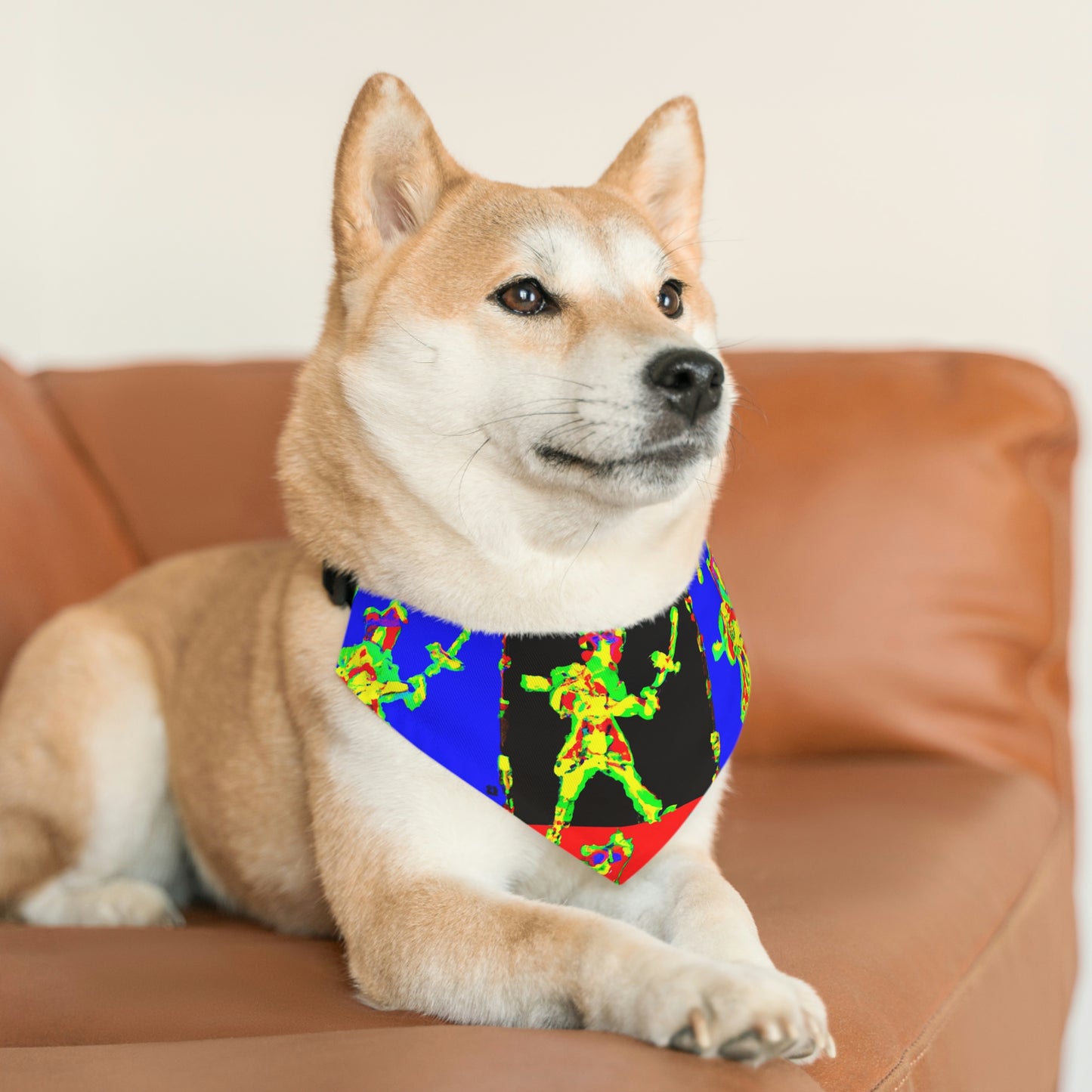 "Dancing with Fire and Steel." - The Alien Pet Bandana Collar