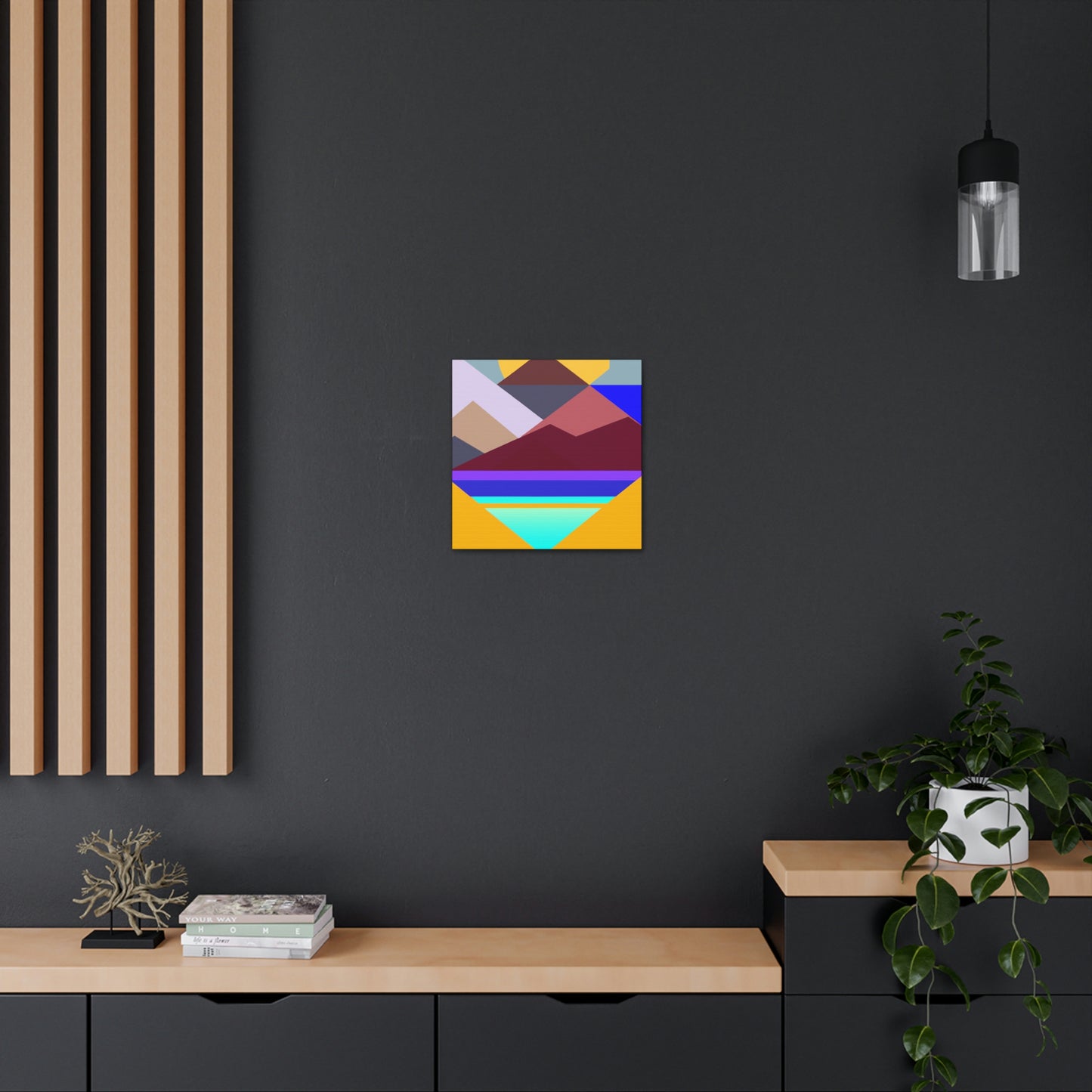 "Geometric Landscape" - Canvas