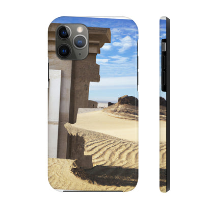 "Lost in the Sands: Discovering the Ancient Temple" - The Alien Tough Phone Cases