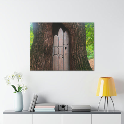 "The Mysterious Tree Door" - The Alien Canva