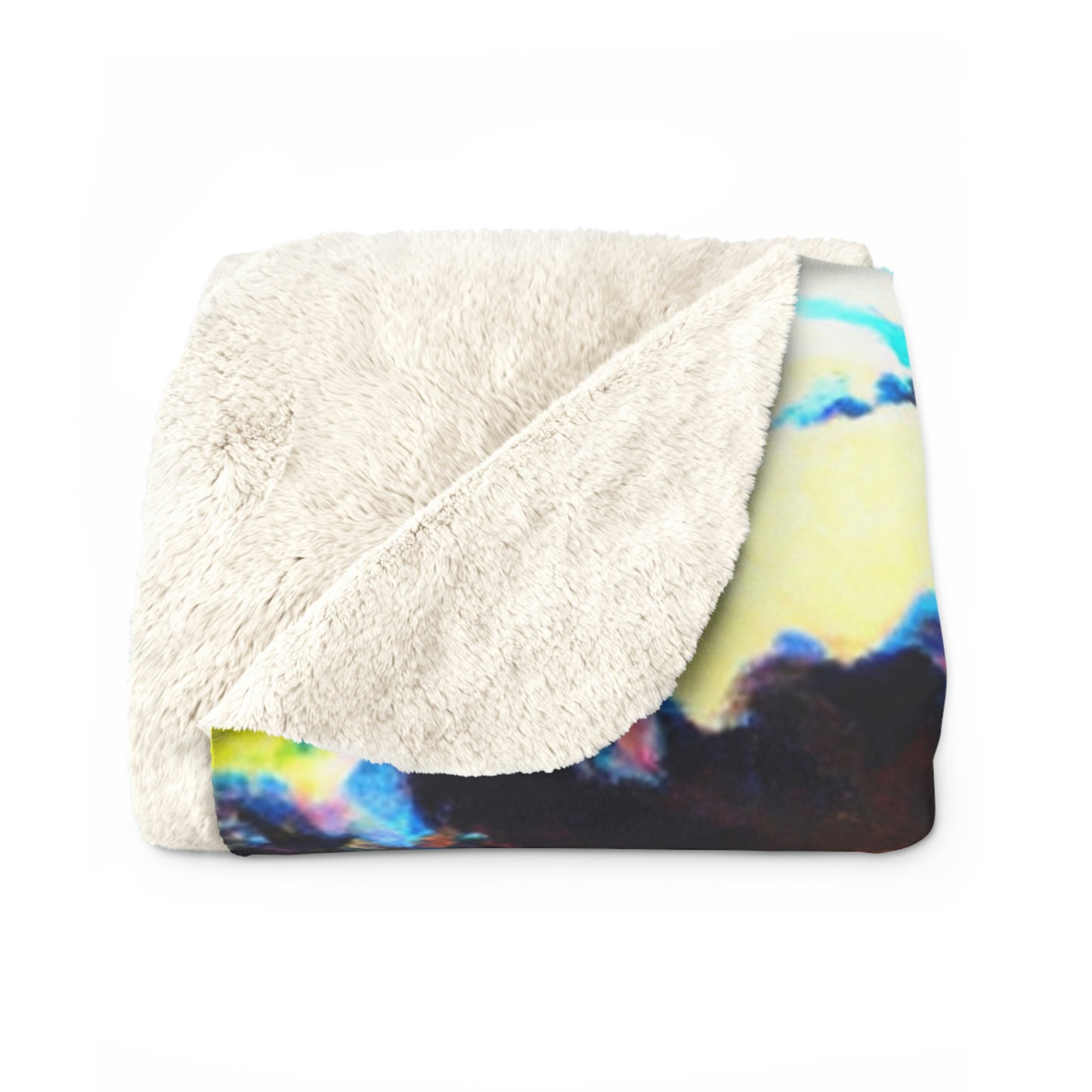 "Dusk at Sea: A Tempestuous Gathering" - The Alien Sherpa Fleece Blanket