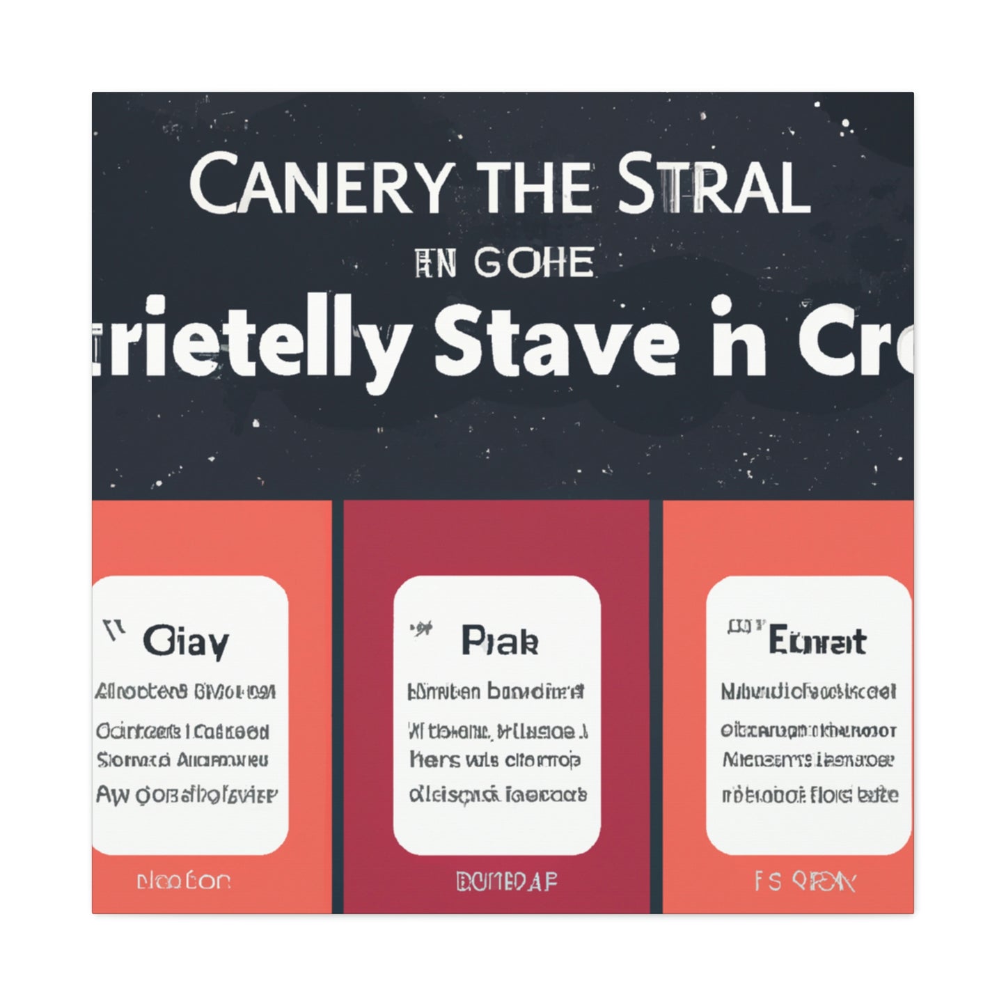 Der Künstlername: Canva Success Story Creator – Leinwand