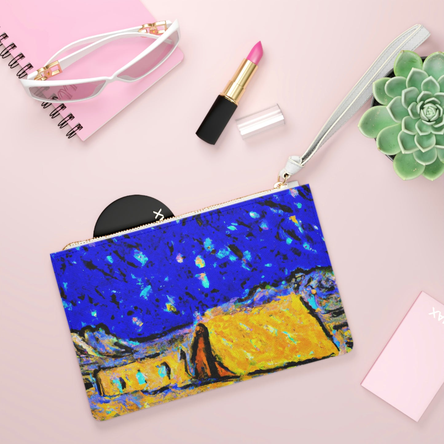 "Enchanted Sands of the Night Sky" - Die Alien Clutch Bag