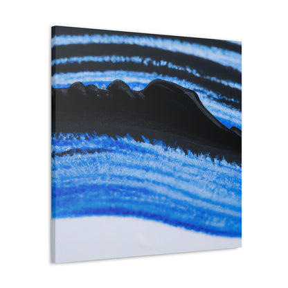 "A Blue and Black Dreamscape" - Canvas