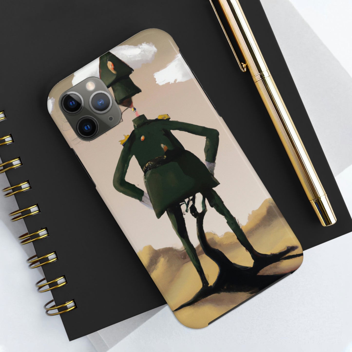 "Courage Against Despair: A Soldier's Triumph" - The Alien Tough Phone Cases