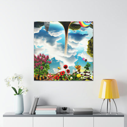 Rainbow Sky Garden - The Alien Canva