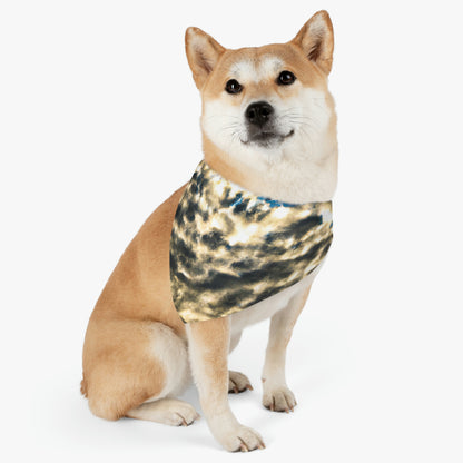 "A Reflection of Celestial Mirage". - The Alien Pet Bandana Collar